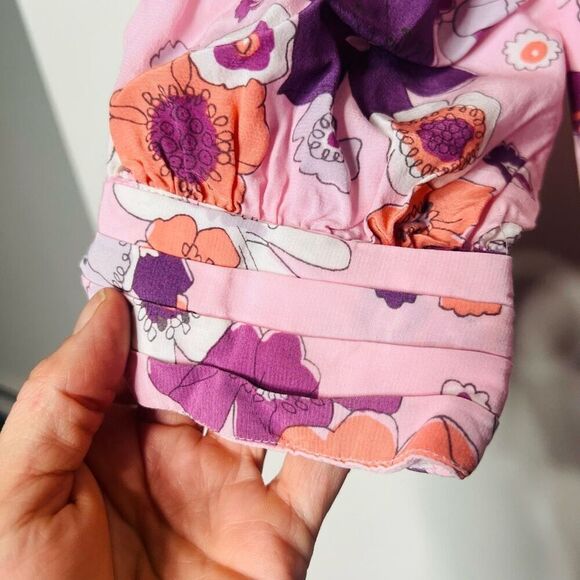 For Love & Lemons Pink Floral Maxi Dress Size Small - Picture 7 of 11